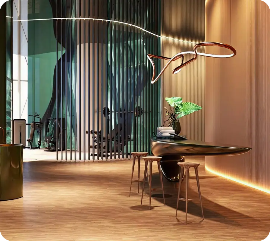 El edificio ha sido diseñado bajo la certificación del Florida Green Building Council (FLGC), asegurando estándares ambientales que minimizan el impacto ecológico.